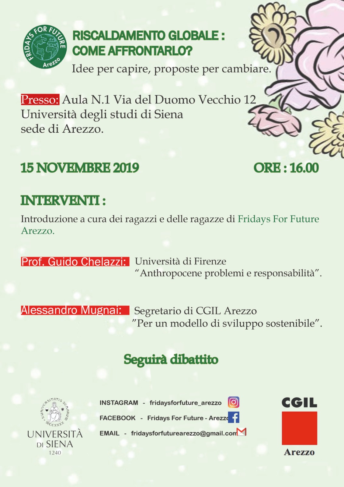 20191115 - VOLANTINO iniziativa fridays for future